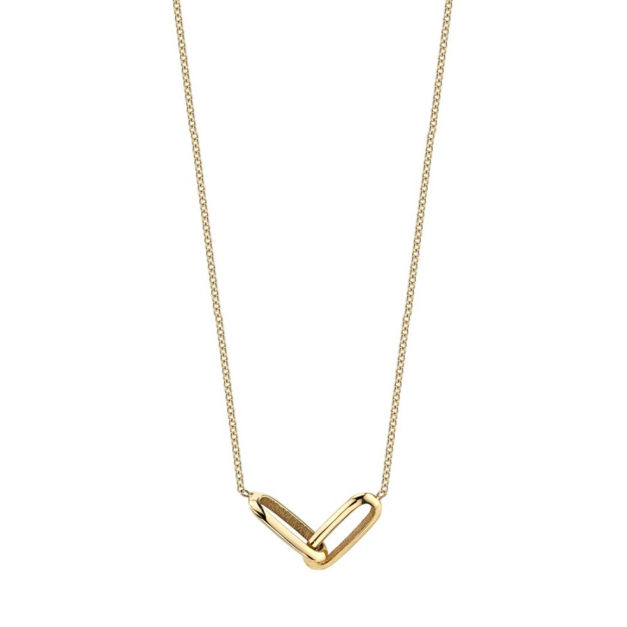 Jewelry Lizzie Mandler | Knife Edge Linked Necklace