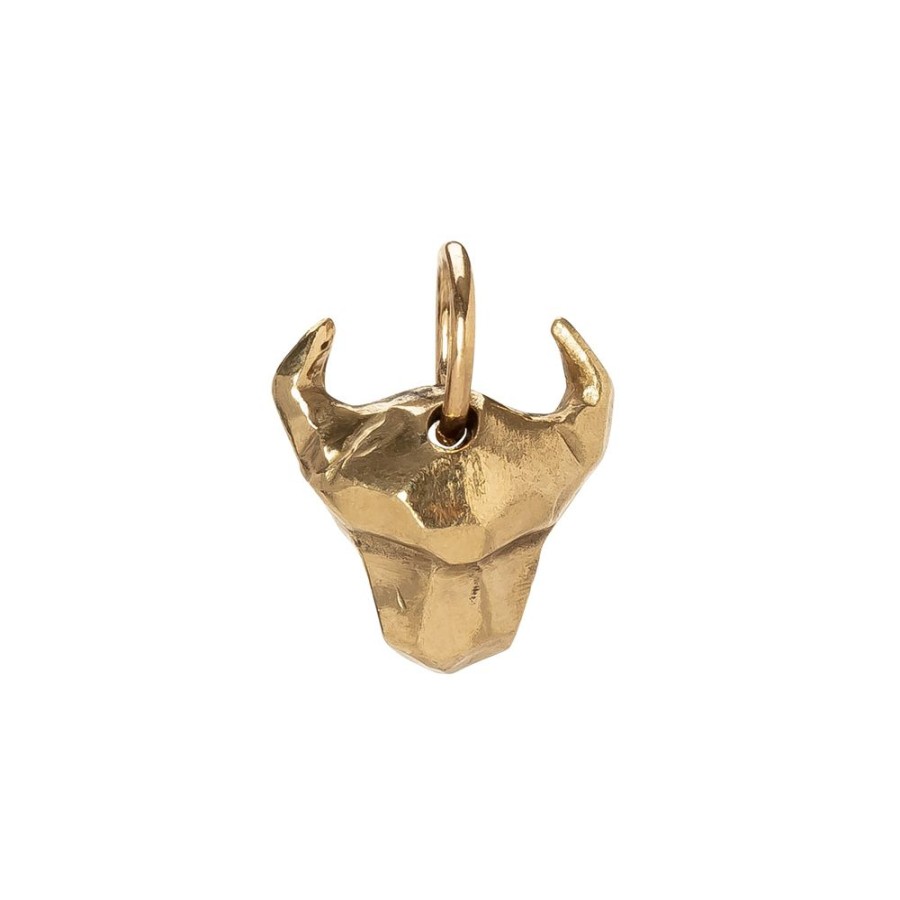 Jewelry James Colarusso | Bull Head Pendant - Yellow Gold