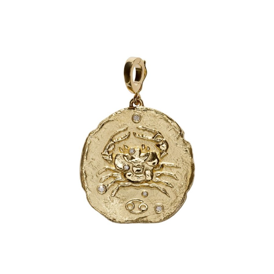 Jewelry Azlee | Zodiac Large Coin Charm - Cancer