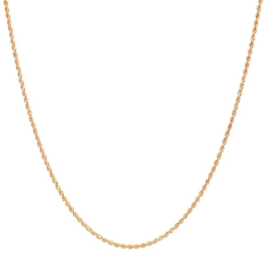 Jewelry EF Collection | Twist Chain Necklace - Yellow Gold