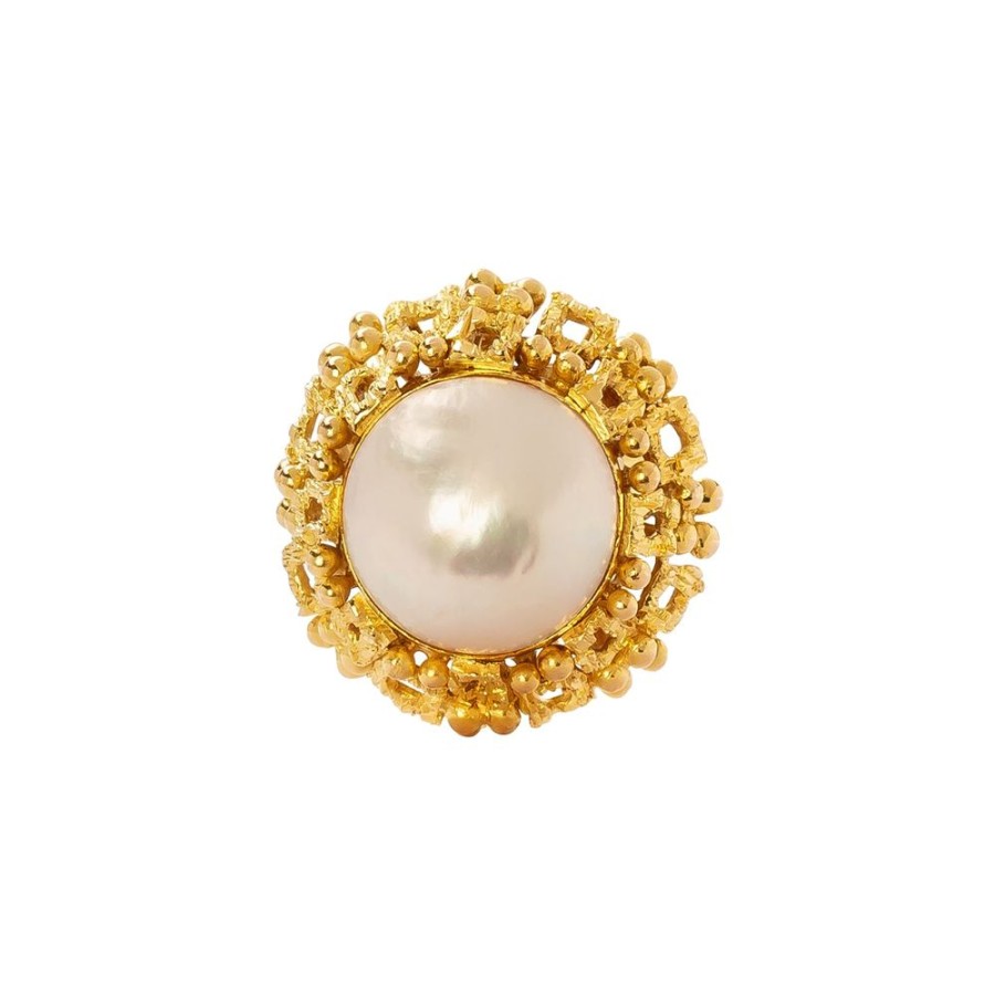 Jewelry Antique & Vintage Jewelry | Pearl Textured Ring