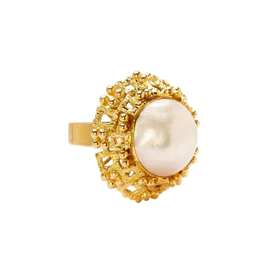 Jewelry Antique & Vintage Jewelry | Pearl Textured Ring