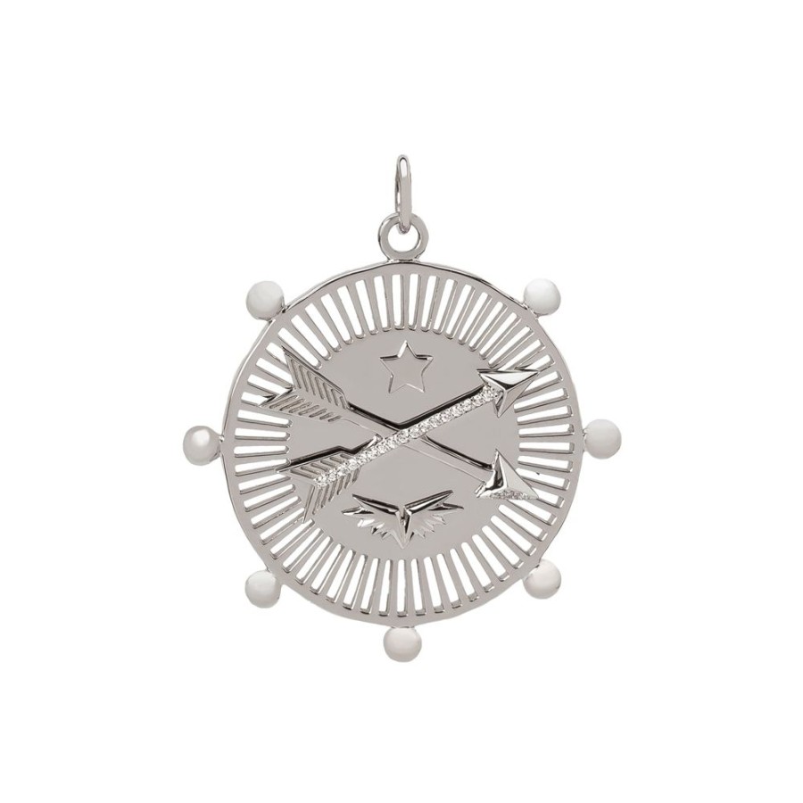 Jewelry Foundrae | Large Passion Medallion - White Gold