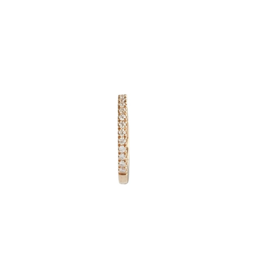 Jewelry Pamela Love | 8Mm Pave Diamond Huggie - Yellow Gold