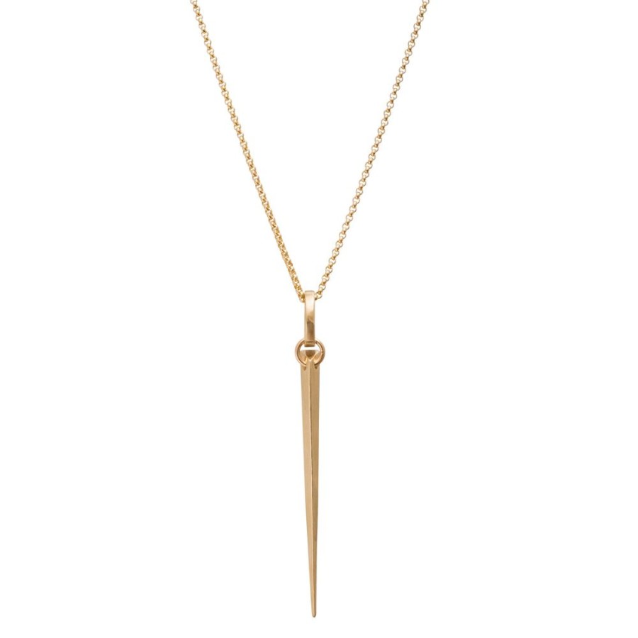 Jewelry James Colarusso | Large Spike Pendant - Yellow Gold