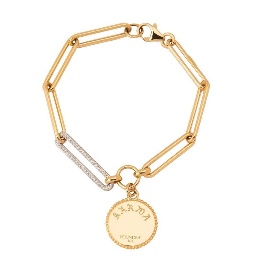 Jewelry Foundrae | Diamond Link Bracelet - Karma