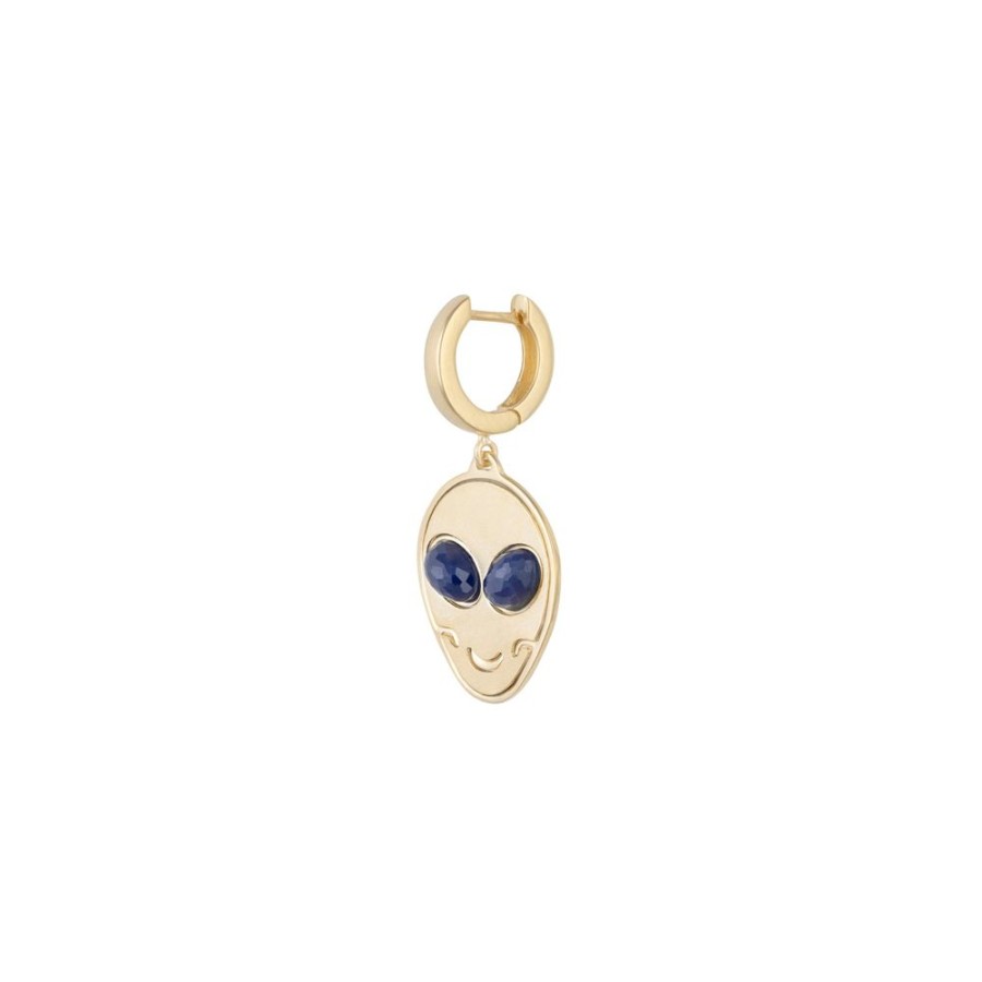 Jewelry DARKAI | Alien Earring - Neptune & Yellow Gold