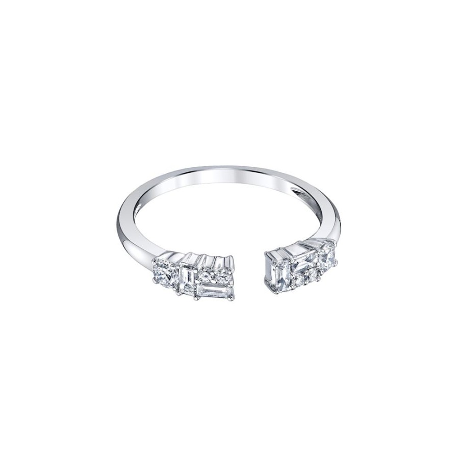 Jewelry Borgioni | Mixed Diamond Band - White Gold