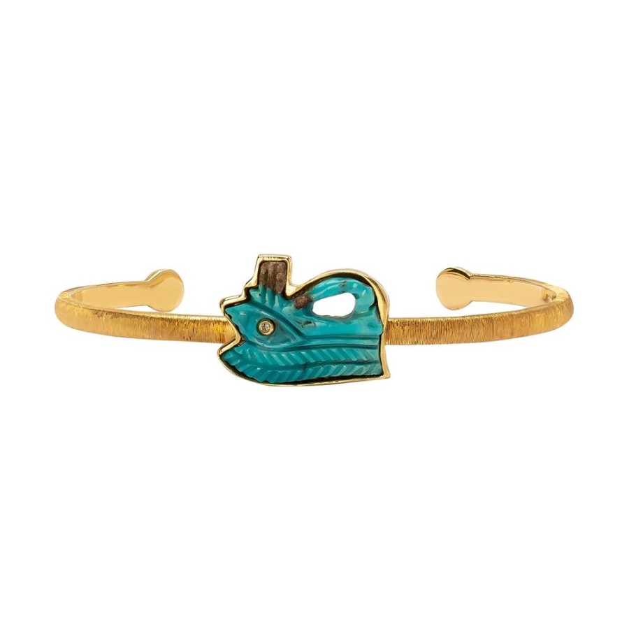 Jewelry Silvia Furmanovich | Egypt Eye Of Horus Turquoise Bangle